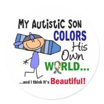 Autism COLORS HIS OWN WORLD Son