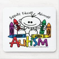 Autism Crayons Mouse Mat