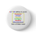 Autism Defines buttons