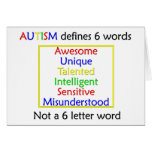 Autism Defines Greeting Card