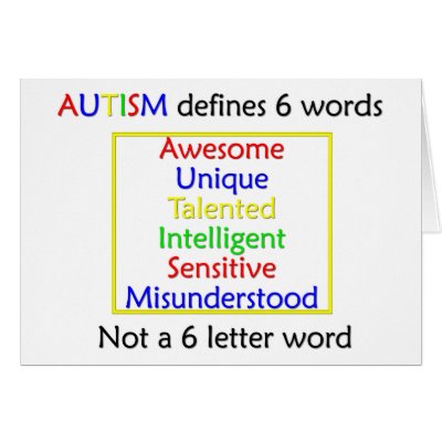 Autism Defines Greeting Card by specialneedsaware