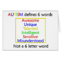 Autism Defines cards