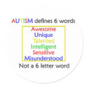 Autism Defines stickers