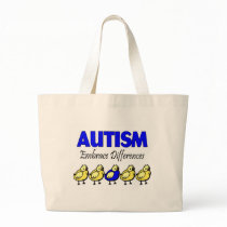 Autism Embrace Differences Tote Bag