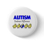 Autism Embrace Differences Button