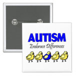 Autism Embrace Differences Button