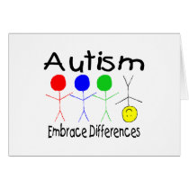 Autism Embrace Differences Greeting Card