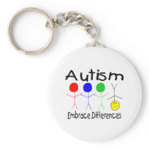 Autism Embrace Differences Keychains