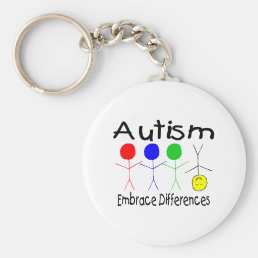 Autism Embrace Differences Keychains