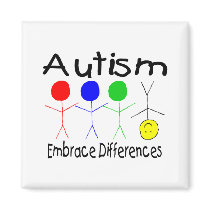 Autism Embrace Differences Refrigerator Magnet