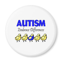 Autism Embrace Differences Fridge Magnets