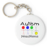 Autism Embrace Differences (People) Key Chain