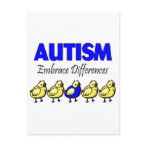 Autism, Embrace Differences Postcards