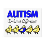 Autism Embrace Differences Post Cards