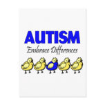 Autism Embrace Differences Post Cards