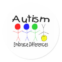 Autism Embrace Differences Sticker
