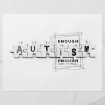 Autism Enough is enough Custom Flyer