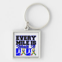 Autism Every Mile is Worth It Keychain