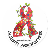 AUTISM Flower Ribbon 1