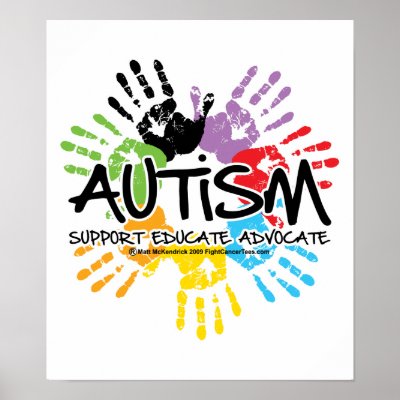 Autism Handprint by fightcancertees