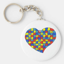 Autism Heart Keychains