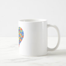 Autism Heart Mugs