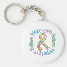Autism Hope Love Believe Key Chain