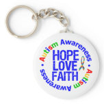 Autism Hope Love Faith Key Chain