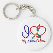 Autism I Love My Autistic Children Key Chains