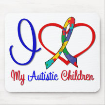 Autism I Love My Autistic Children Mousepad