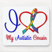 Autism I Love My Autistic Cousin Mouse Pad
