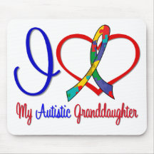Autism I Love My Autistic Granddaughter Mousepad