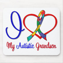Autism I Love My Autistic Grandson Mousepad