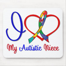Autism I Love My Autistic Niece Mousepad