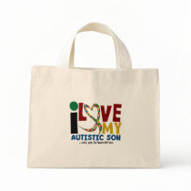 AUTISM I Love My Autistic Son 2 Canvas Bags