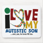 AUTISM I Love My Autistic Son 2 Mousepad