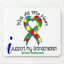 Autism I Support My Grandchildren Mousepad
