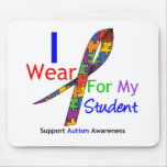 Autism I Wear Puzzle Ribbon For My Student Mouse Mat