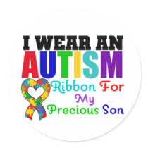 Autism I Wear Ribbon For My Precious Son