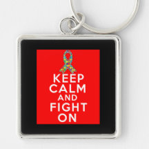Autism  Keep Calm and Fight On Key Chains