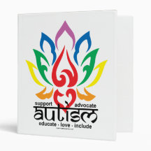 Autism Lotus Flower Binders