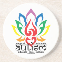 Autism Lotus Flower Coasters