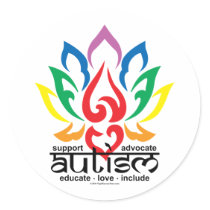 Autism Lotus Flower stickers