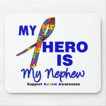 Autism My Hero is My Nephew Mouse Pads
