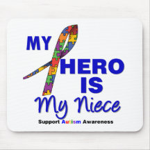 Autism My Hero is My Niece Mouse Pad