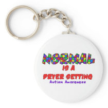Autism Normal is a Dryer Setting Key Chain