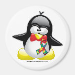 Autism Penguin Refrigerator Magnets