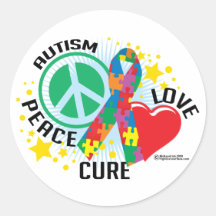 Autism PLC Round Sticker