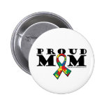 Autism Proud Mom Pin