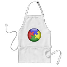 Autism Puzzle Ball Aprons